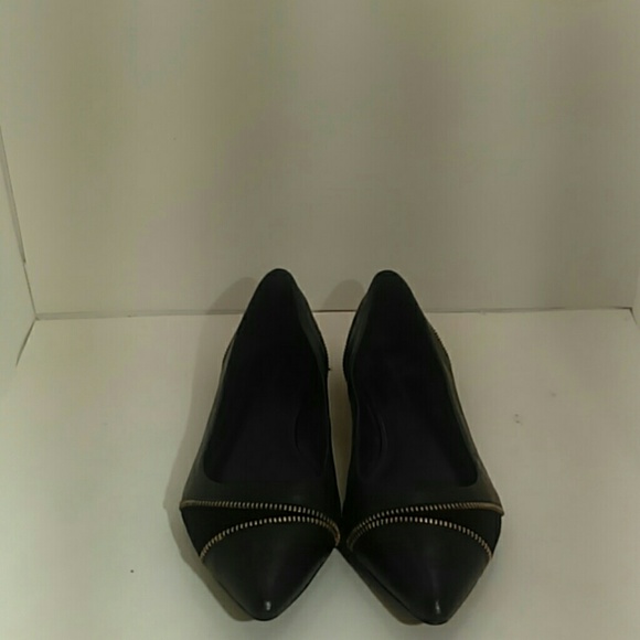 Banana Republic Shoes - Banana Republic Black Zipper Flats Size 8